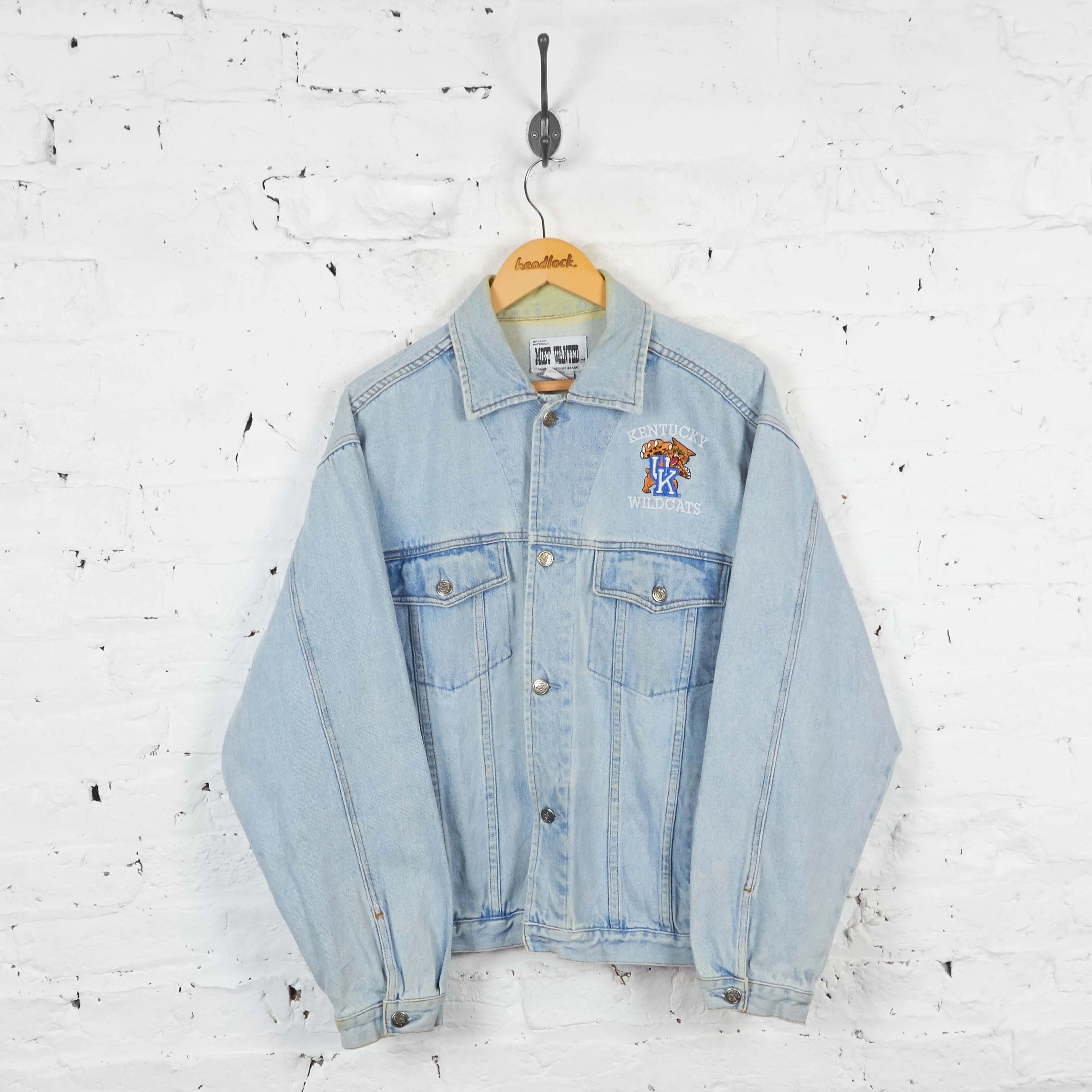 Vintage Kentucky Wildcats Denim Jacket - Blue - L