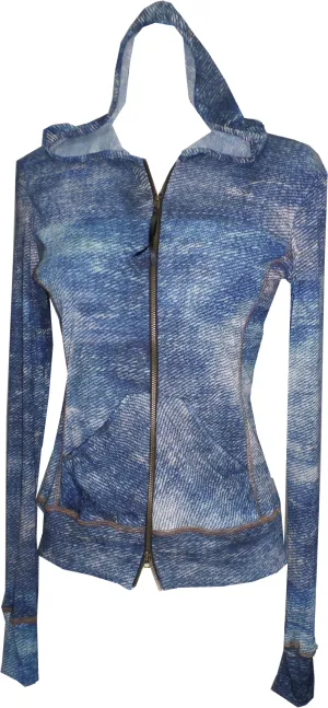 Washed Out Denim Hoodie