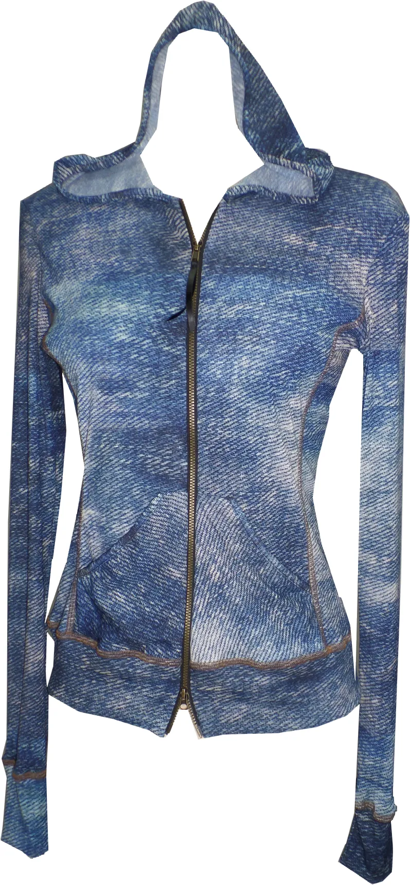 Washed Out Denim Hoodie