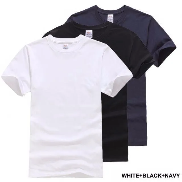 West Louis™ Solid Cotton Classical Men T Shirts