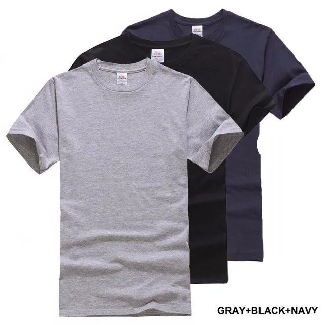 West Louis™ Solid Cotton Classical Men T Shirts