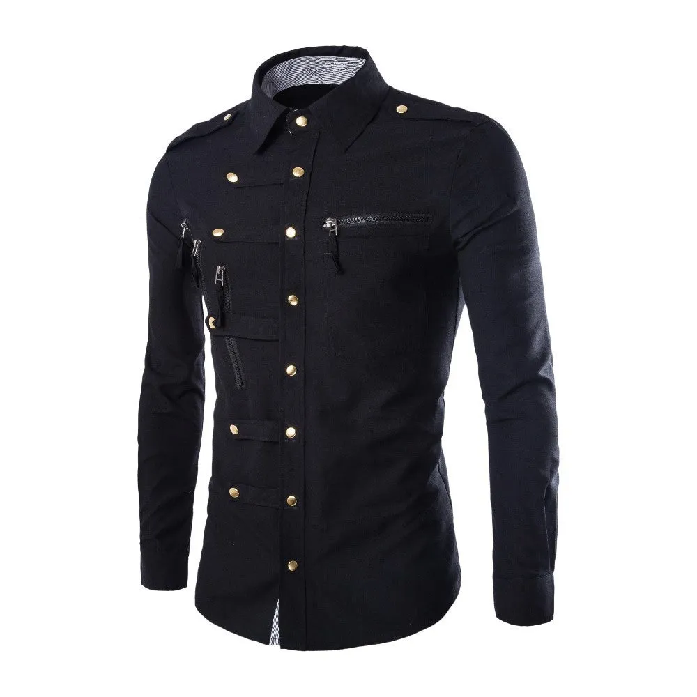 West Louis™ Zipper Pocket Style Shirt