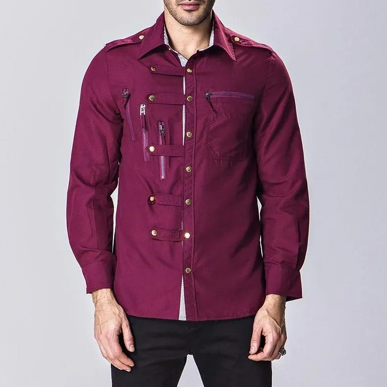 West Louis™ Zipper Pocket Style Shirt