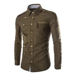 West Louis™ Zipper Pocket Style Shirt