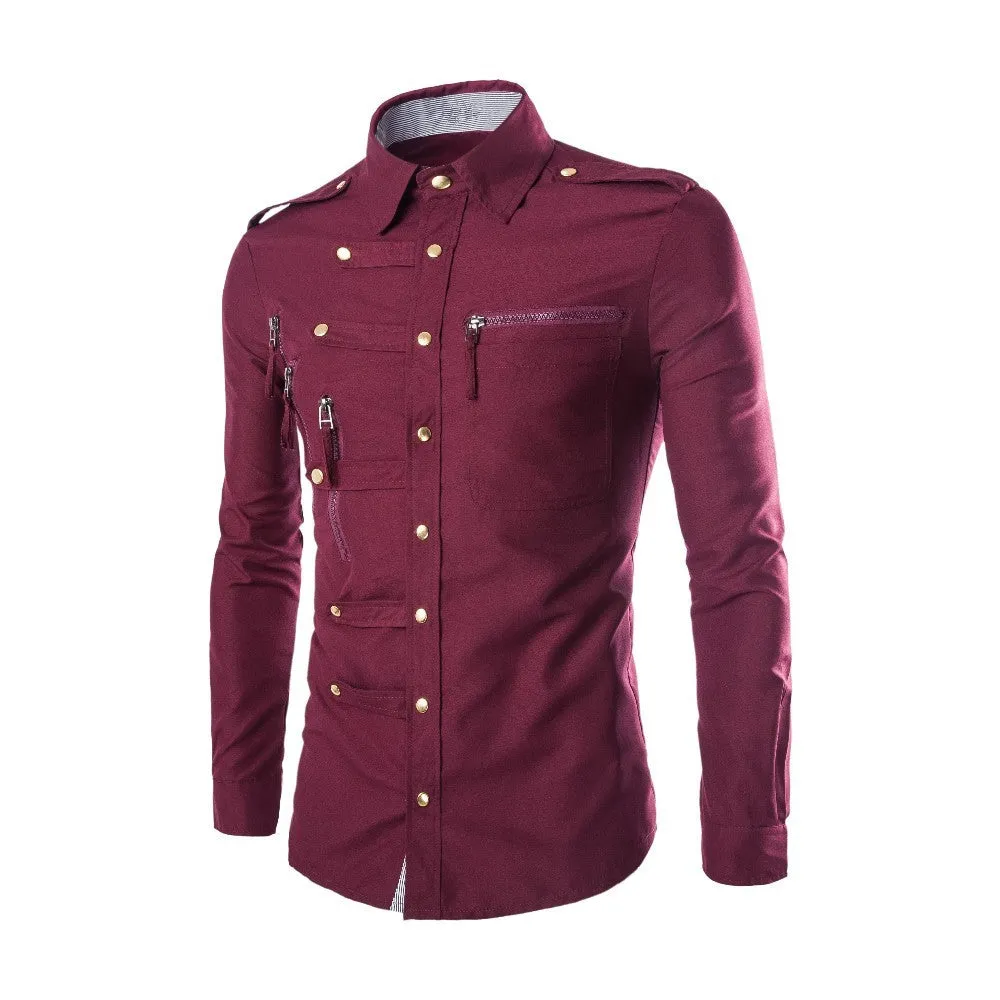 West Louis™ Zipper Pocket Style Shirt
