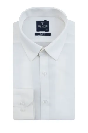 White Cotton Formal Shirt