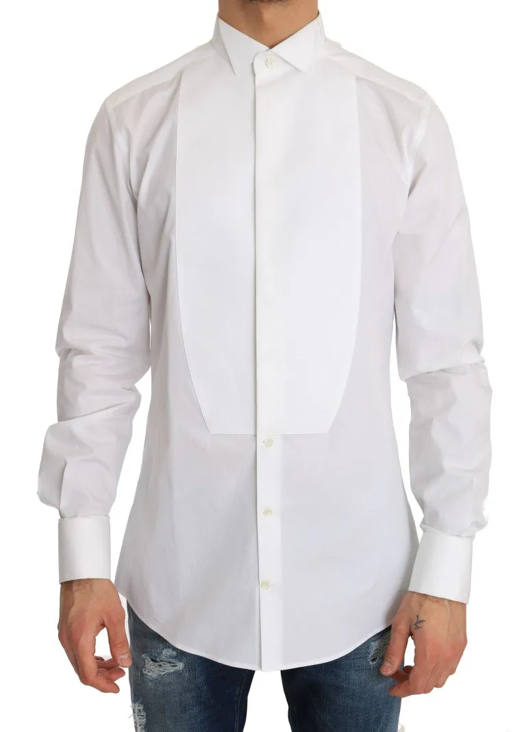 White Cotton Slim Fit Shirt