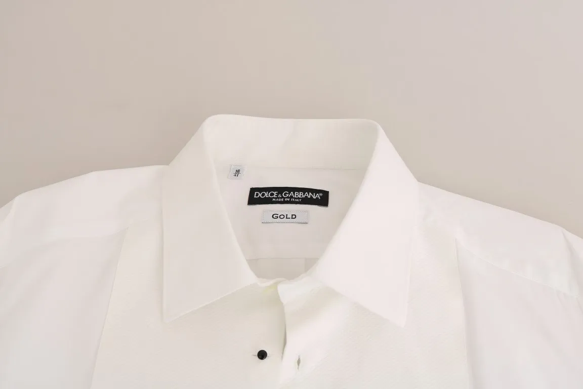 White Cotton Slim Fit Shirt