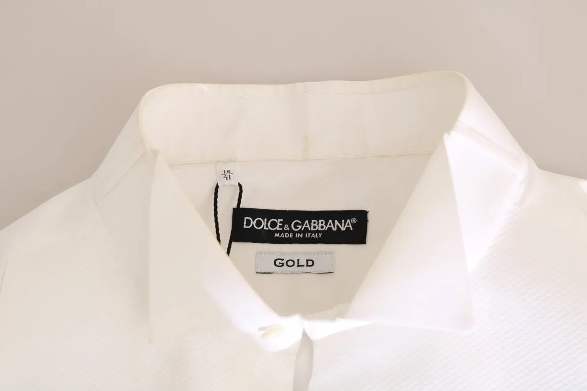 White Cotton Slim Fit Shirt