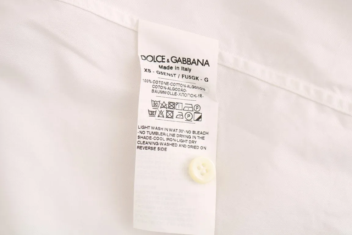 White Cotton Slim Fit Shirt