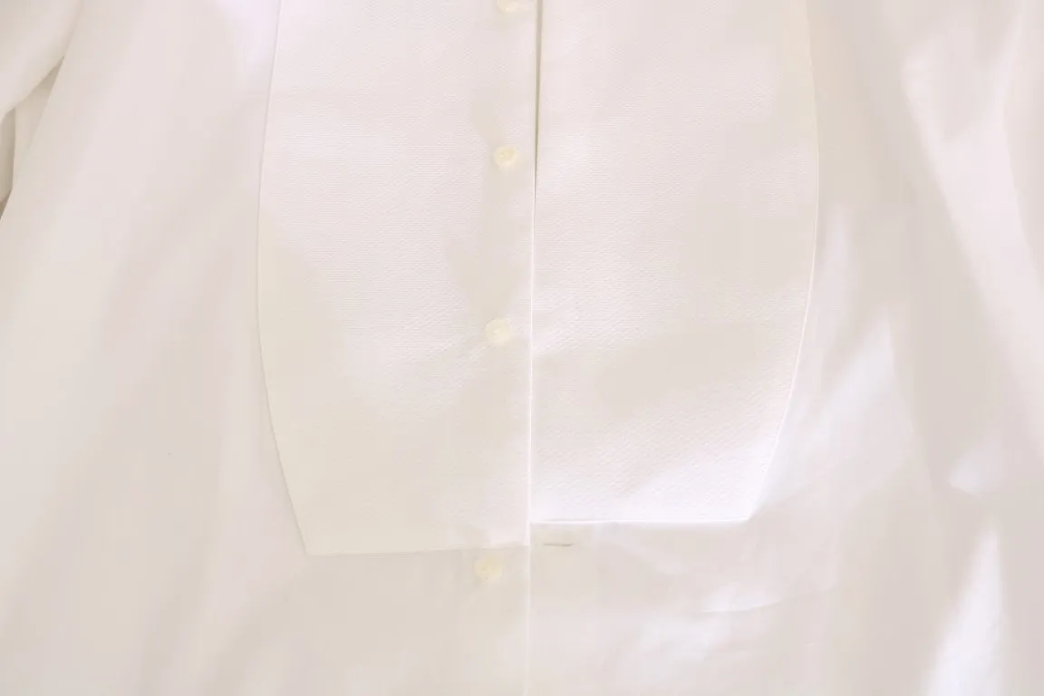 White Cotton Slim Fit Shirt