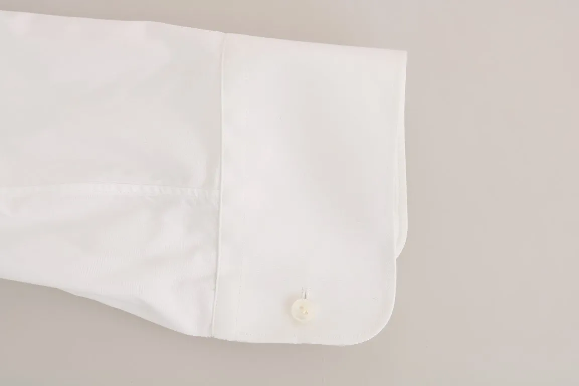 White Cotton Slim Fit Shirt