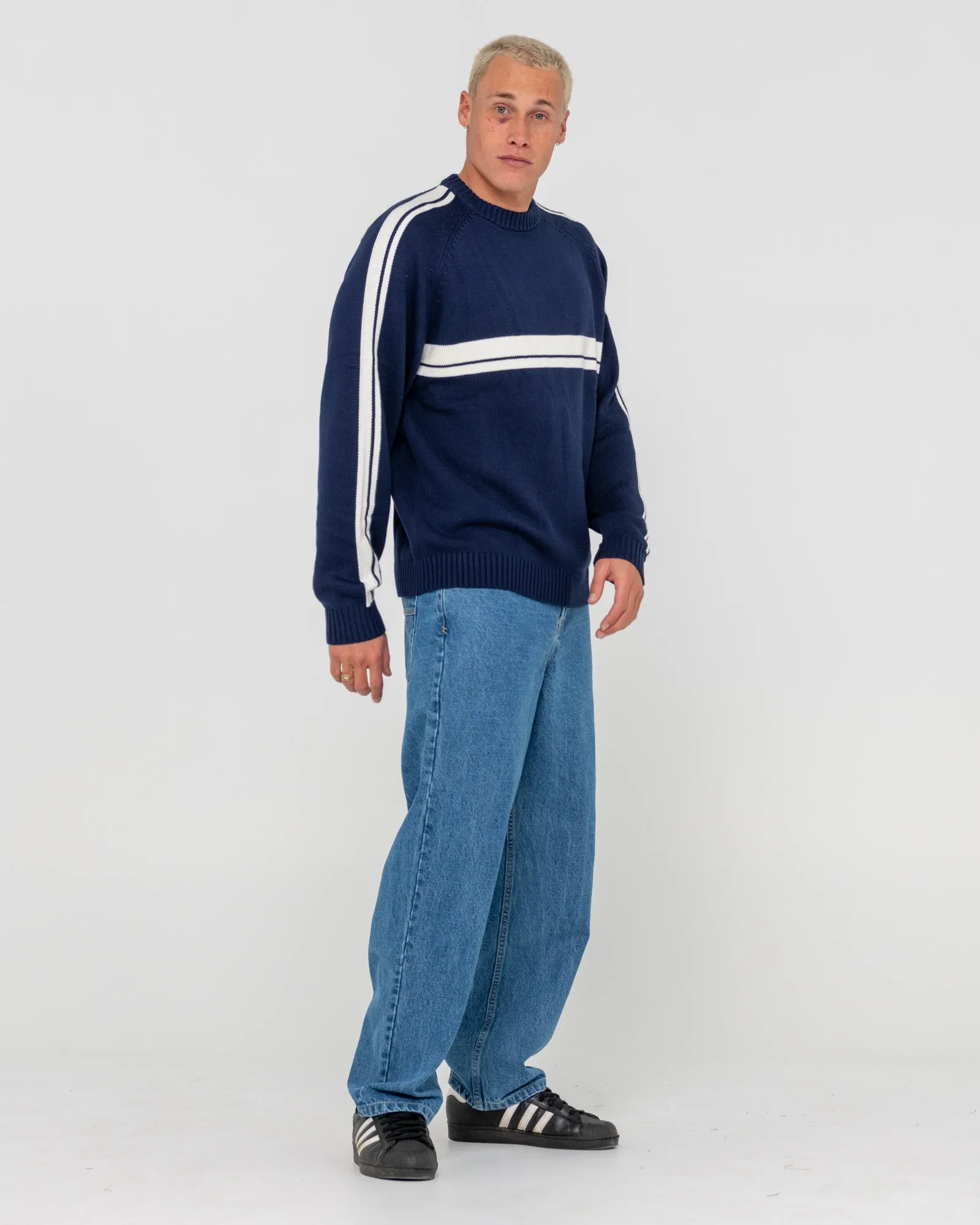 White Lines 2.0 Crew Knit