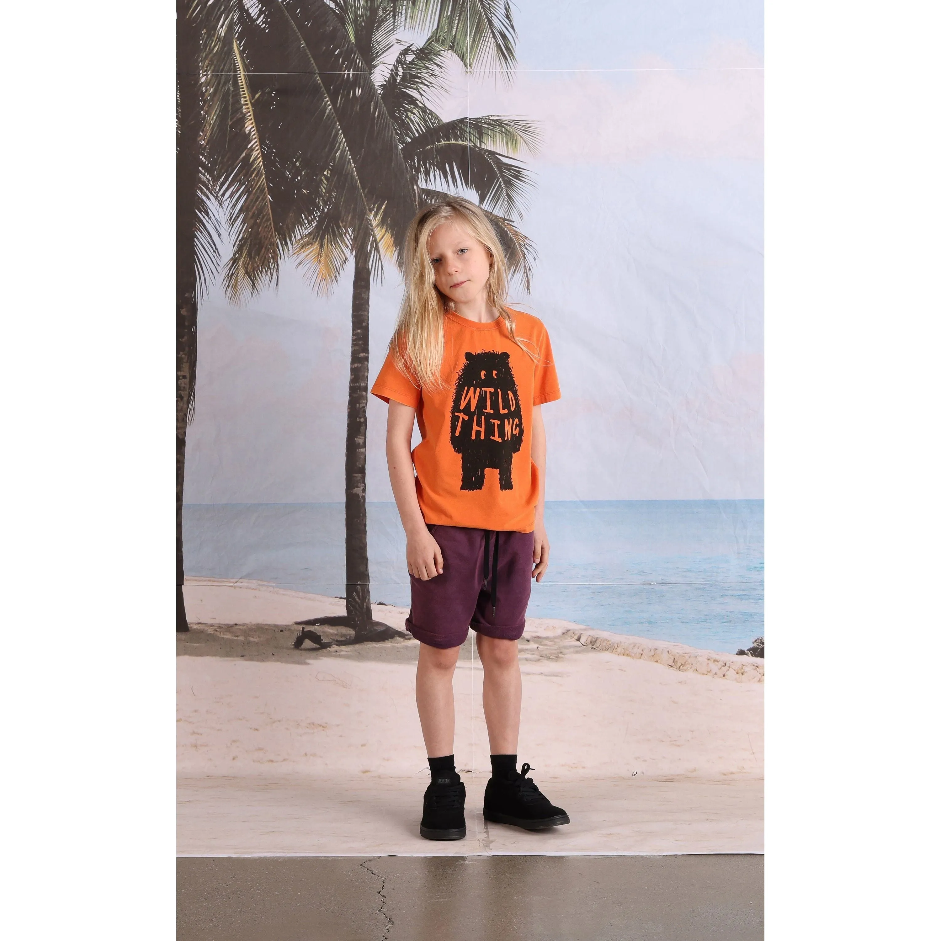 Wild Thing Tee- Orange Wash