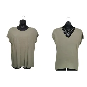 WOMENS PLUS SIZE XXL - SOYA CONCEPT, Open Cross Back T-Shirt NWT B53