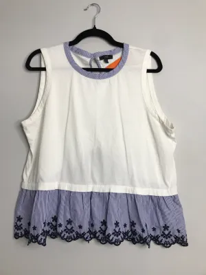 Womens Size Lg Misses White J Crew Tops