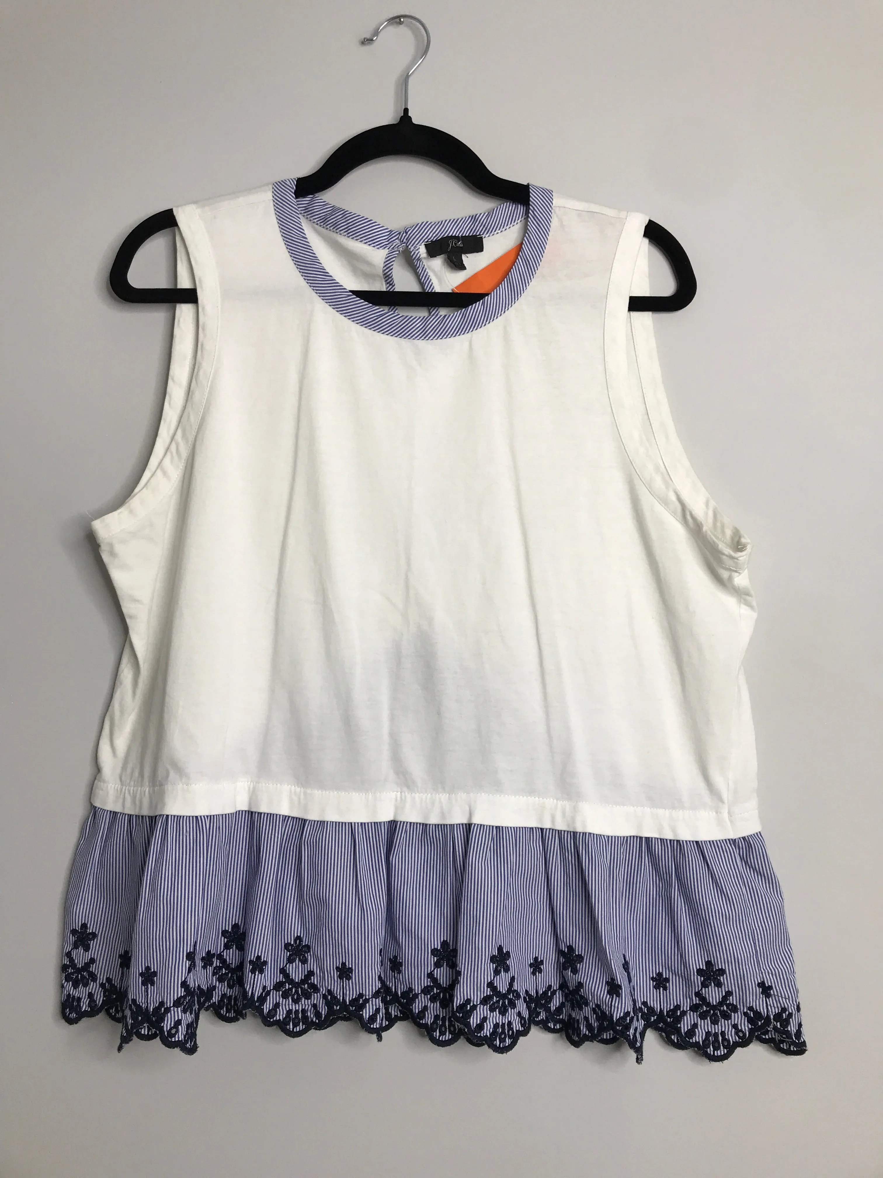 Womens Size Lg Misses White J Crew Tops