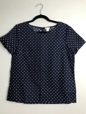 Womens Size Sm Misses Navy J Crew Tops