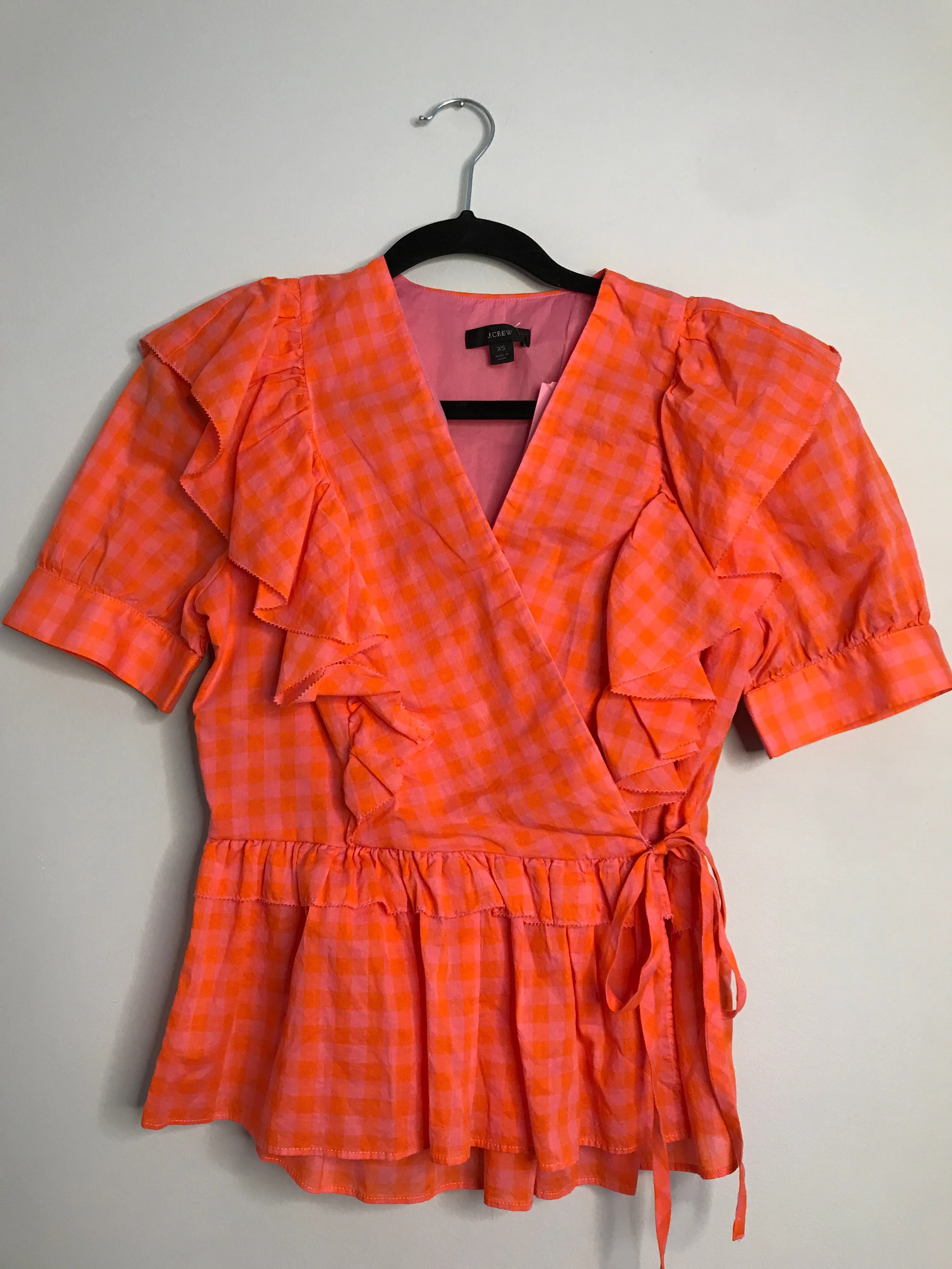 Womens Size XSm Misses Orange J Crew Tops