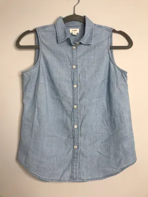 Womens Size XSm Misses Silver J Crew Tops