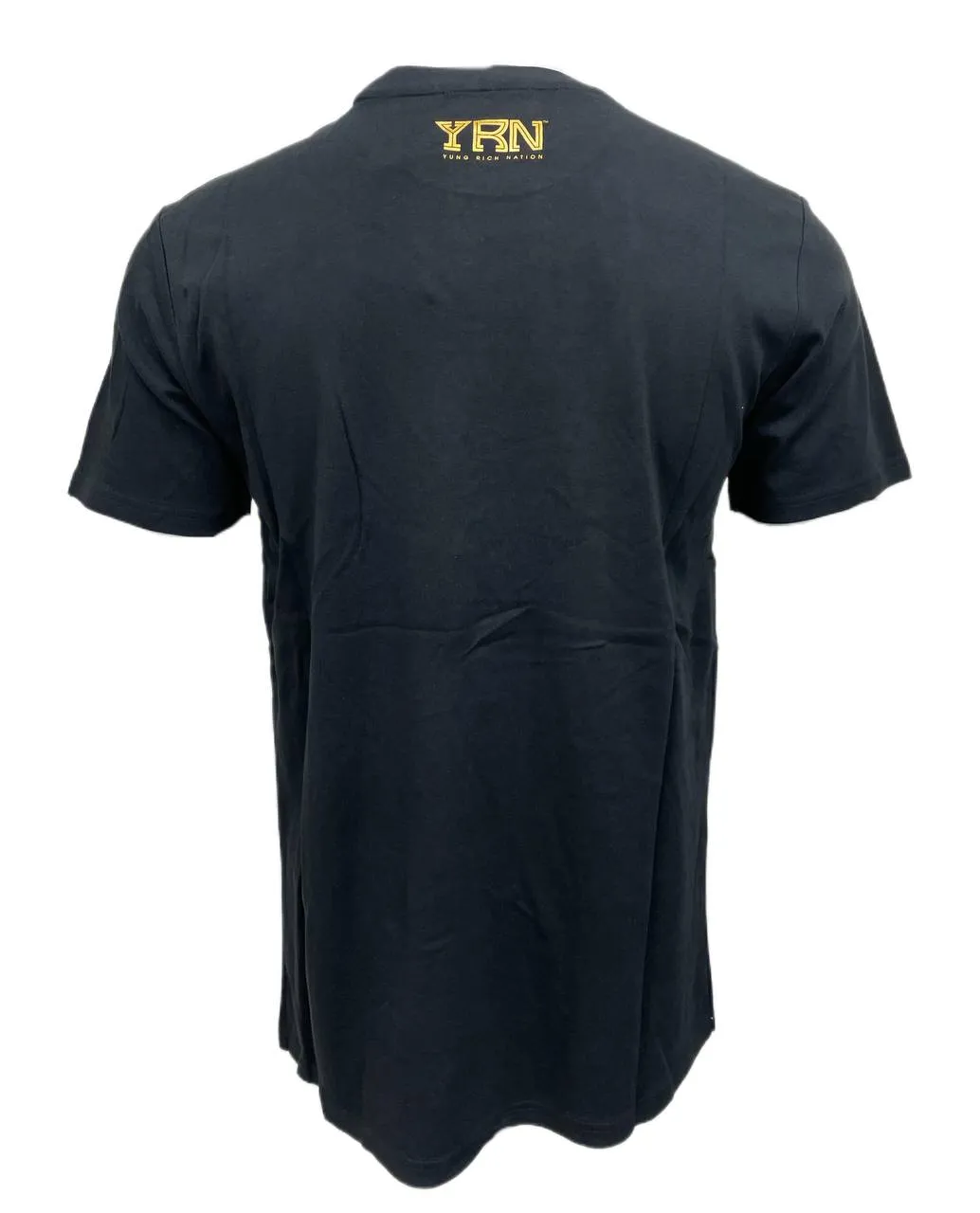 YRN Men's Black Cotton Printed Rhinestone T-Shirt Size XL NWT