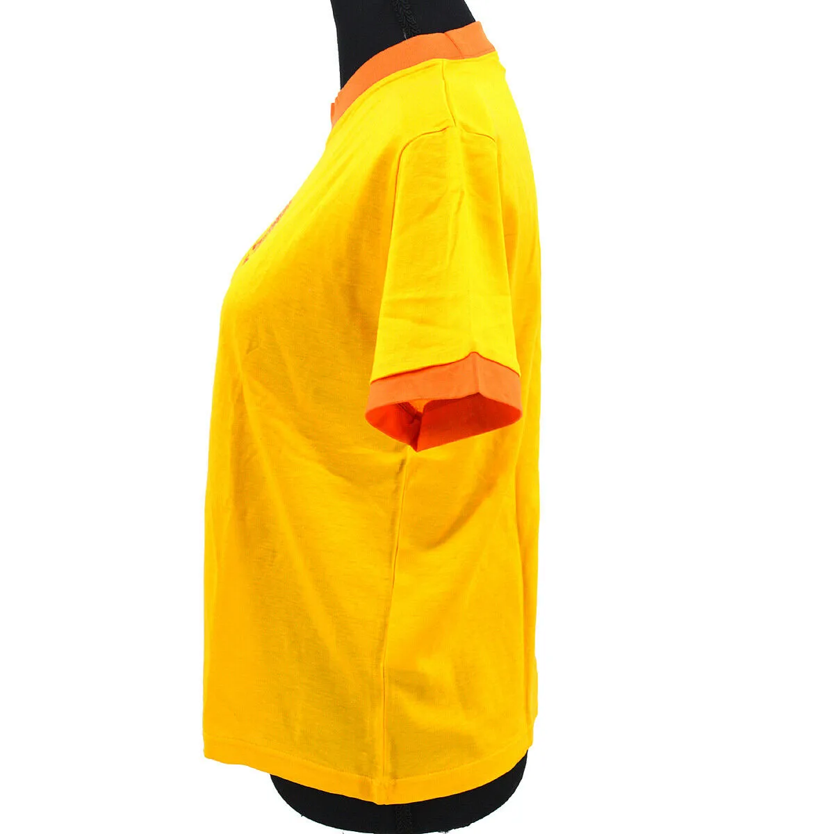 Yves Saint Laurent Logos Round Neck Short Sleeve Tops Yellow #150 82954