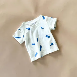 Ziggy-Party Tee | White w/ Pool
