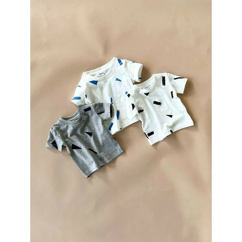 Ziggy-Party Tee | White w/ Pool